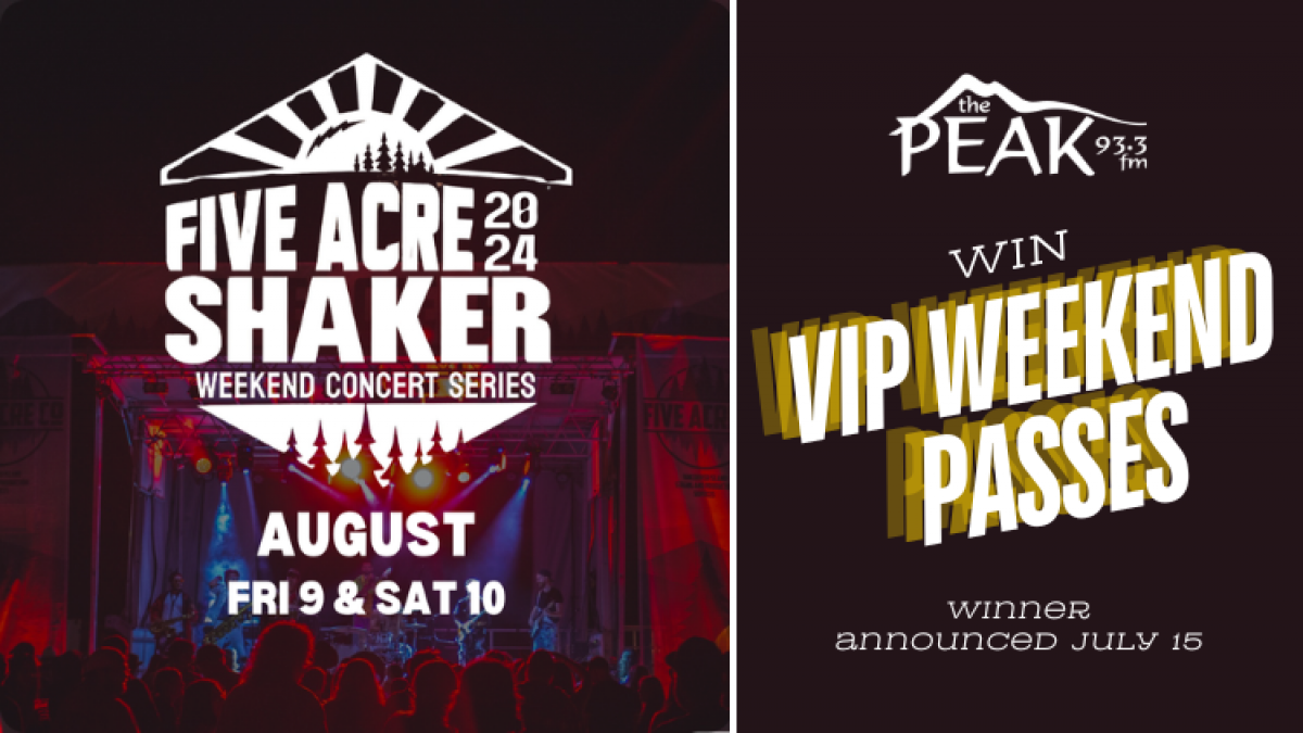 WIN VIP Festival Passes to FIVE ACRE SHAKER